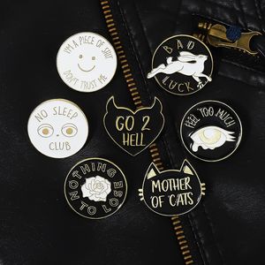 halloween horror tarot dark animals enamel pins Cute Anime Movies Games Hard Enamel Pins Collect Cartoon Brooch Backpack Hat Bag Collar Lapel Badges