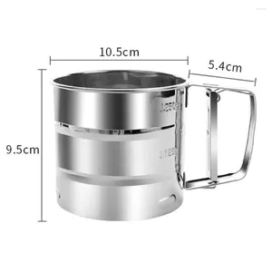 Baking Tools Fine-mesh Flour Sifter Stainless Steel Double Layer For Cake Fine Mesh Powder Sugar Shaker Duster Kitchen