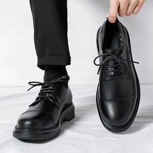 Casual Shoes Men Japan 721 Karuku Korean Style Fashion Streetwear Thick Platform Patent Leathe 87898