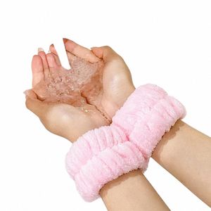 1 Pair Face W Wristbands Facial Makeup Remover Wing Face Wrist Band Spa Yoga Running Absorbent Sweat Skin Care Tools Set 31kP#