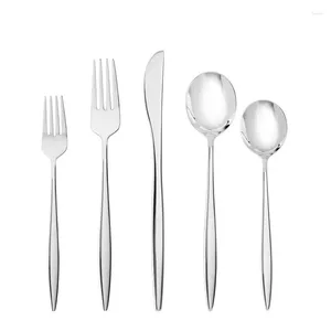 Dinnerware Sets Timeless Shine 20pc Stainless Steel Constantin Silverware Set