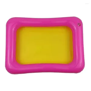 TEA TRAYS PORTABLE REDABLATABLE SAND TRAY CASTLE MOBILT Bord Mögelbart leklock Random Color65x45cm