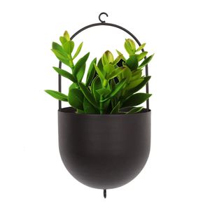 Hanging Planter Pots Minimalist Planters Metal Plant Baskets Creative for Indoor Outdoor Garden Balcony 240320