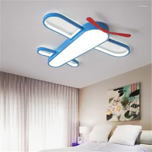 Plafoniere per bambini nordici Lampada da aereo per camera da letto creativa post-moderna e minimalista a LED per cartoni animati