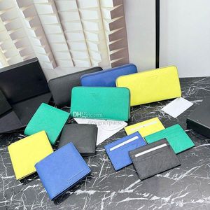 Mens wallet Saffiano Leather Wallet card holders designer bill clutch wallets luxury purse credit pouch women wallet coin purses fashion wallets designer woman