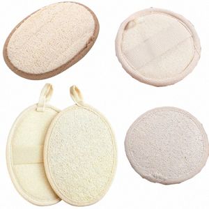 exfoliating Cleaning Loofah Pad Scrubber, Manual Facial Cleansing Brush, Natural Loofa Spge Pads Massage for Face Body W J2hW#