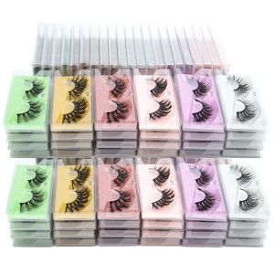 Eyelashes MEISHENJIE Wholesale 4/20/50/100 Pairs 3D Mink Lashes Natural False Eyelashes Reusable Messy Fake Lashes In Bulk Cilios Make ups