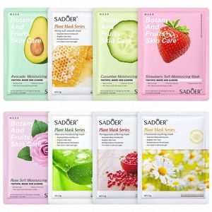 8st Natural Plant Face Mask Beauty Skincare Masks Fuktande anti åldrande Hydrating Facial Mask Face Care Korean Cosmetics W2LR#