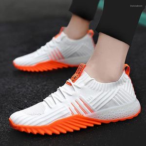 Casual Shoes 2024 Fashion Women And Men Sneakers Lace-up Vulcanize Breathable Mesh Couple Sport Plus Size 45 Running