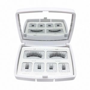 Магнитные пинцеты для глаз Набор натуральных накладных глаз Акриловая коробка Упаковка 2/3 Магнит Les Инструмент для макияжа U6GF#