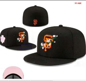 Męski baseball San Francisco Dopasowany rozmiar Hats la Snapback Hats World Serie