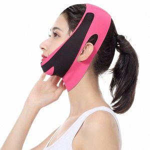 viso mento guancia sollevare maschera dimagrante cintura ultrasottile fasciatura donna ridurre il doppio mento viso massaggiatore strumenti per la cura della pelle J5RA #