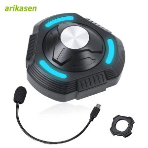 Hörlurar/headset Motorcykelhjälm Bluetooth headset Benledning Vattentät motorcykel Sportset HEADSET Högtalare Hands gratis musik Ring 10 timmar