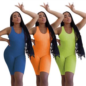 Designer BN7186 Womens Fashion Sexig Bubble Cloth Solid Color Jumpsuit