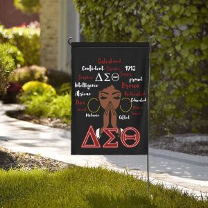 Accessories Delta Sorority Sigma Theta DST Garden Flag Doublesided Printing Decorative Flags Banner Holiday Flag Party Outdoor Home signs