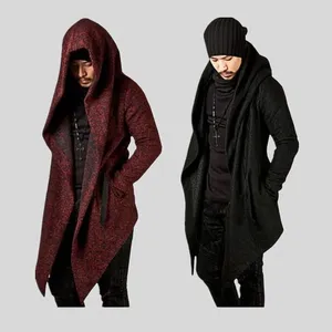 Men's Trench Coats Fashion Mens Winter Jacket Men Hooded Long Windbreaker Jackets Overcoat Male Casual Outwear Coat Oversized