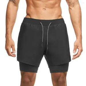 Мужские шорты Мужская спортивная одежда для бега Мужские 2 в 1 Пляжные спортивные быстросохнущие спортивные штаны для бега для бега в тренажерном зале