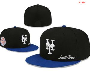 Men's Baseball Mets Fitted Size Hats LA Snapback Hats World Series white Hip Hop SOX Sport Caps Chapeau Gray Stitch Heart " Series" " Love Hustle Flowers Women a2