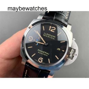 Panerai Men vs Factory Top Quality Automatic Watch s.900 Automatisk Watch Top Clone för Sapphire Mirror Storlek 47mm Importerad Cowhide Q8S0