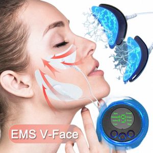 ems Facial Massager for Face Muscle Stimulator Facial Lifting Pulse Electric V-Face Slim Eye Beauty Wrinkle Remover Skin Tighten G5lH#