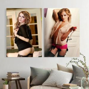 Calligraphy emma watson Sexy Girl Canvas Art Poster and Wall Art Picture Print Modern Family bedroom Decor Posters