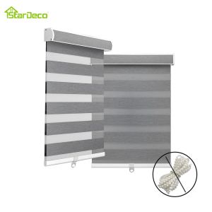 Shutters Blinds zebra a cordone per finestre manuale in tessuto a tonalità piena brandini a cordafree brands ad alta sicurezza blackout blackout per pipistrello camera da letto