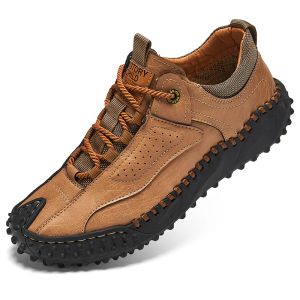 Ayakkabı 2023 Erkekler Deri Sıradan Ayakkabı Rahat Nefes Alabilir İş Ayakkabı Spor ayakkabıları Sürüş Ayakkabıları Erkekler Loafers Moccasins Artı Boyutu 48
