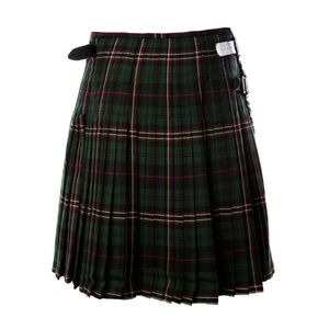 Kvinnors sommarkjolar nya tartan skotska mini kilt damer korta kilts skolflickor sexig söt veckad kjol med zippes