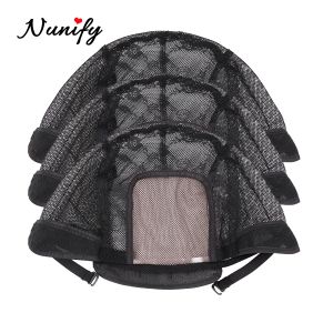 Hårnät Nunify Professional Wig Cap Making Supplies Wholesale Spets Wig Cap Gratis fraktvävning Caps Mesh Cap Breattable Hairnets