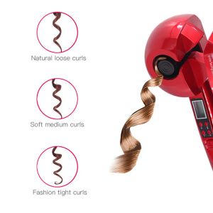 Irons Automatic Curler Wave Curler Ceramic LCD Fast Anti Perm Curler Lämplig för lång och kort hår Fashion Salon Automatisk curling