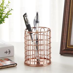 Ny kosmetik Makeup Brushes Storage Box Cylindrical Case Storage Lipstick Brush Pen Holder Organiser smidesjärn Penlagring