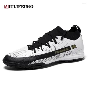 American Football Shoes MIULIFEUGG Professional Soccer Men Non-Slip Fast Training Boots Sports Cleats Sneaker Five Indoor