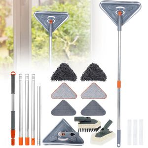 Triangle Mop 360 Rotatable Cleaning Kit Squeeze Wet and Dry Use Water Absorption Home Floor Tool Wall Tools 230308
