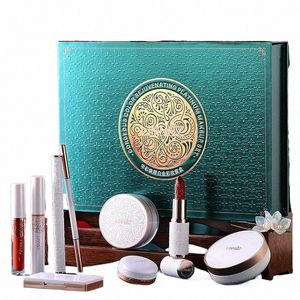 Rosemary 9st/Set Makeup Set Carved Lipstick Ccealer Makeup Loose Powder Eyebrow Pencil Eyeliner Eye Shadow Pen Lip Gloss S2D3#