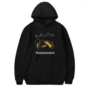 Herrtröjor bebadoobee merch hoodie långärmad tröja män kvinnor huva pullover casual stil roliga kläder