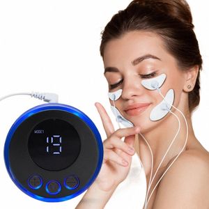 EMS ansiktsmassager Aktuell muskelstimulator Ansiktslyftning Eye Beauty Devic Neck Face Lift Hud Drawning Anti-Wrinkle P5V3#