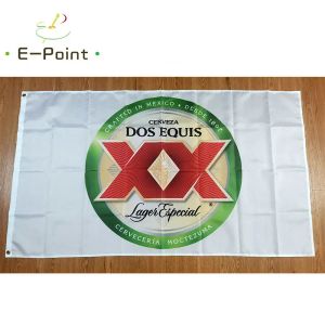 アクセサリーDos Equis Beer Flag 3ft*5ft（90*150cm）サイズのクリスマスデコレーションホームフラッグバナー屋内屋外の装飾BER108