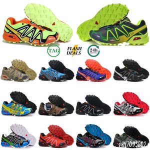 Solomen Speed Cross 3 Outdoor Mens Running Shoes Speedcross Runner Jogging Iii Preto Verde Rosa Cinza Caminhadas Treinadores Esportes Sapatilhas