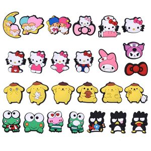 Encantos de anime atacado memórias de infância gatos medody meninas brinquedos presente engraçado encantos dos desenhos animados acessórios de sapato decoração pvc fivela de borracha macia entupir encantos