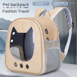 Cat Carriers Pet Supplies Bag Shoulder Space Shallow Transparent Large Comfortable Breathable Backpack.