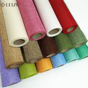 Fabric 45X450cm/Roll Imitation Linen Fabric Cloth Kindergarten Tablecloth Background Decoration Handmade DIY Fabric