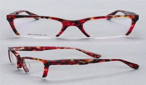 Acetat fyrkantiga glasögon ram retro halva kant recept lins optisk glasögon märkesdesigner antifatigue läsglasögon sungl7612357