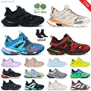 Factory Direct Sale Modetrack 3 Casual Schuhe Triple S 3.0 Plattform Schwarz weiß dunkler cooler grauer Zement Beige Rainbow Shadow