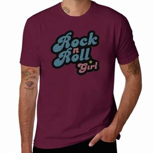 Darla Rock n Roll Girl Tシャツ特大の韓国FIメンズプレーンTシャツF83T＃