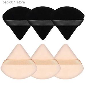 Sponges Applicators Cotton Triangle powder puff soft makeup sponge facial eye contour shadow cosmetics washable mini velvet foundation make-up Q240327