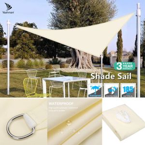 Nets Triangle Sun Shade Sail 98%UV Resistant Waterproof Awning Outdoor Patio Garden Lawn Backyard Sun Shelter Canopy Fence Privacy