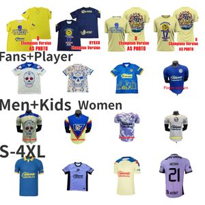 24/25 Club America Soccer Jerseys Ca Liga MX 2023 2024 Bramkarz Fidalgo Long Rleeve Henry J.Dos Santos D. Valdes Camisas de Futebol G.ochoa F.vinas Aquino Football Shirt