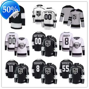 Хоккейные майки Los Angeles Custom Kings 11 Анзе Копитар 8 Дрю Даути 99 Уэйн Гретцки 55 Куинтон Байфилд 22 Кевин Фиала 4 Роб Блейк 20 Люк Робитайл 12 Тревор Мур