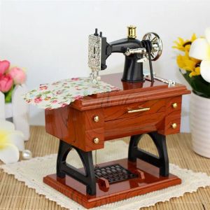 Maschinen Vintage Music Box Sewing Musical Toy Sewing Machine Musik Sartorius Model spielen kreatives Geschenk