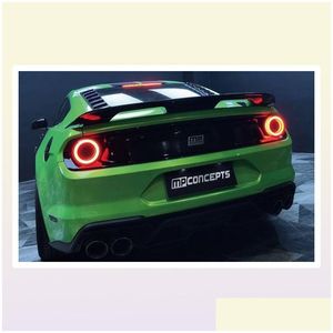 Car Tail Lights Rear Lamp For Mustang Led Light 1521 Ford Gt Style Taillights Turn Signal Fog Brake Daytime Running Lights6702387 Drop Dhunj